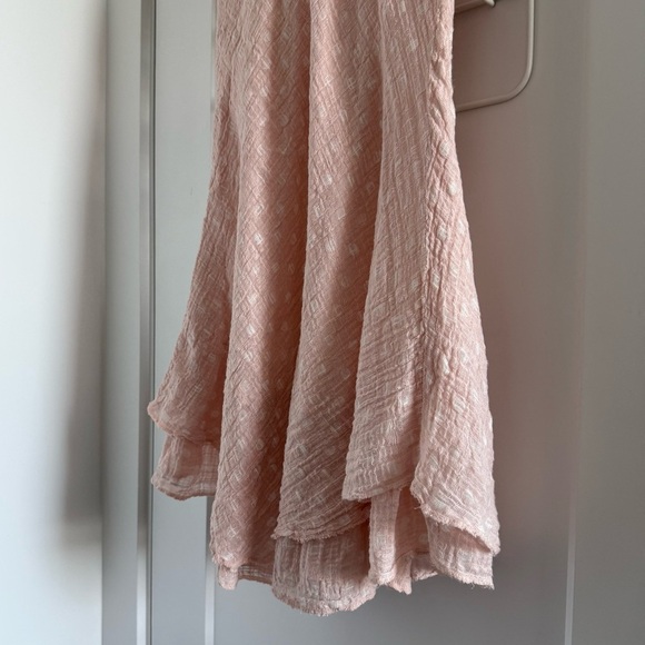 Charlie B pink & white polka dot sleeveless woven cotton gauze dress - Small - Picture 4 of 5